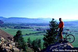 Biker enjoying the views 