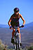 Female mountain biker